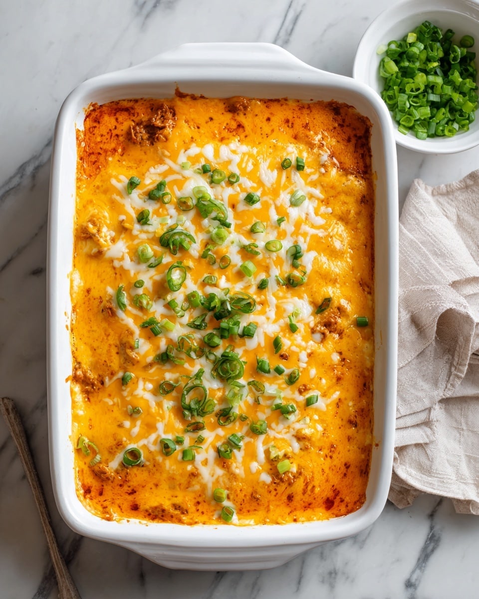 Creamy Buffalo Chicken Cauliflower Casserole Recipe