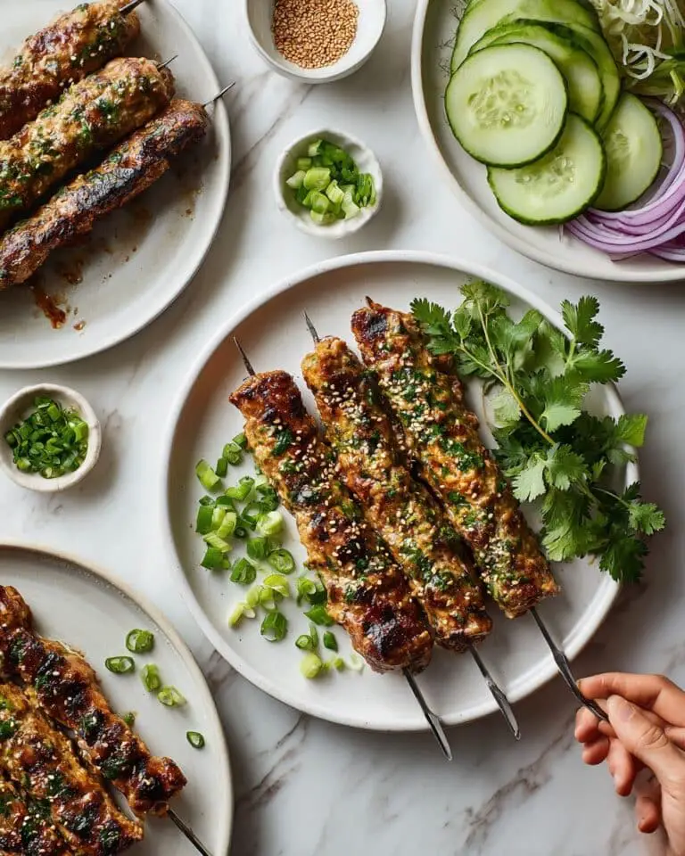 Honey Garlic Asian Chicken Kabobs Recipe