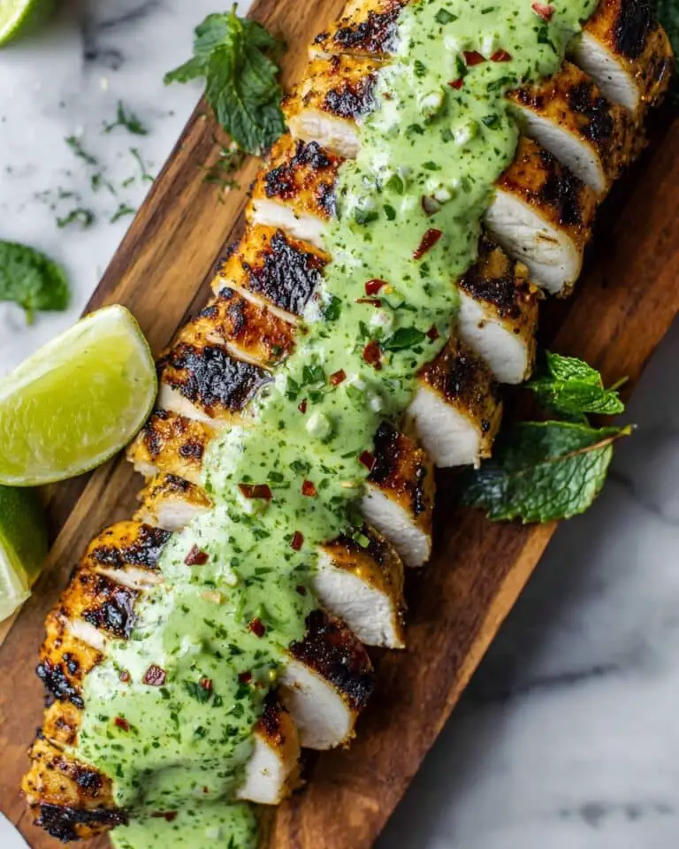 Grilled Chicken with Herb Chimichurri Sauce Recipe