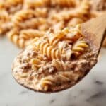 Creamy Ground Beef Stroganoff with Mushrooms and Egg Noodles Recipe