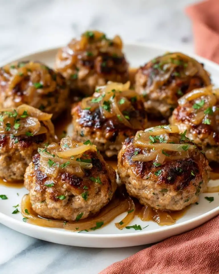 Juicy Skillet Hamburger Steak Recipe