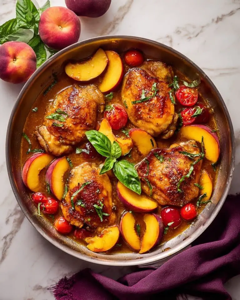 Balsamic Peach Chicken Recipe