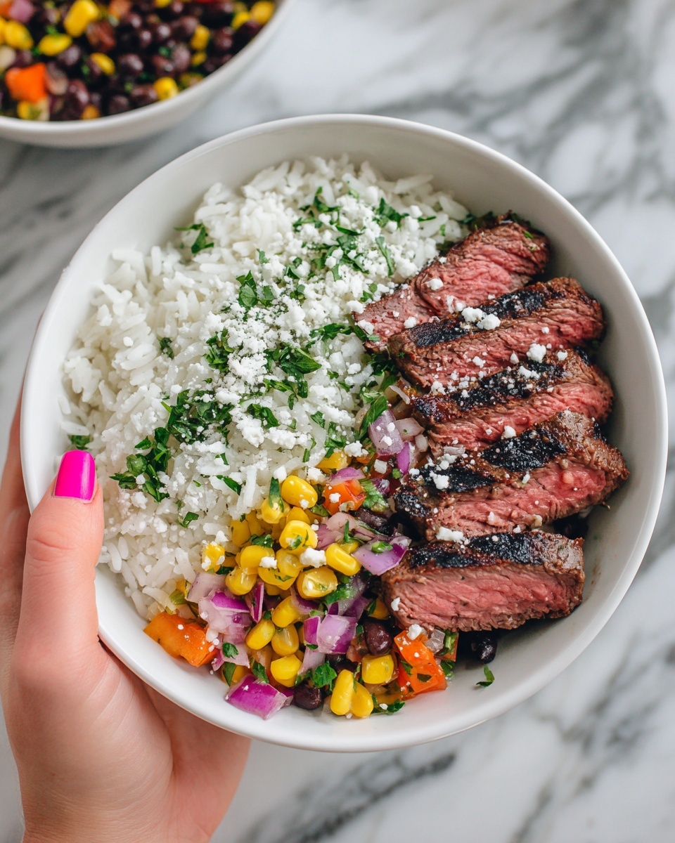 Grilled Steak with Corn and Black Bean Salsa Recipe