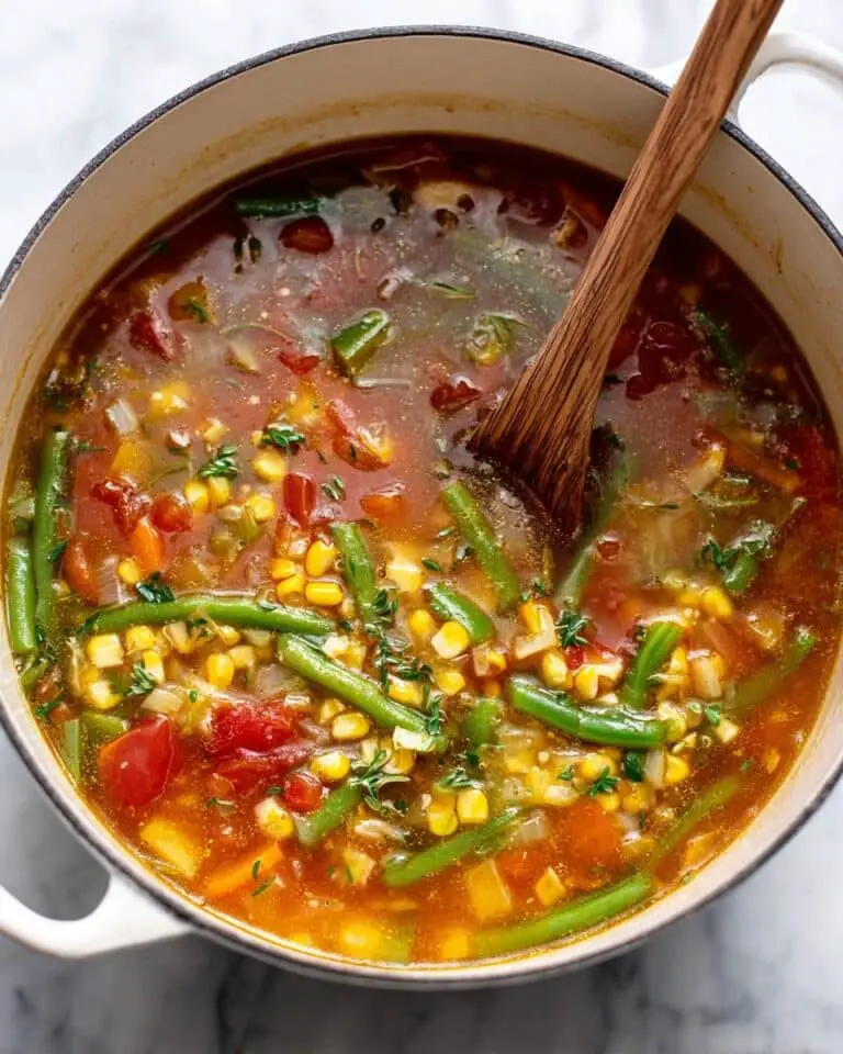 Low-Calorie Chicken and Vegetable Soup Recipe
