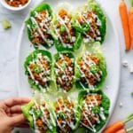 Buffalo Cauliflower Chicken Lettuce Wraps Recipe
