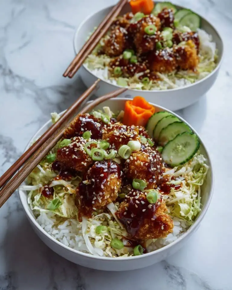 Japanese Katsu Bowls with Tonkatsu Sauce Recipe
