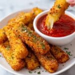Air-Fried Mozzarella Sticks Recipe