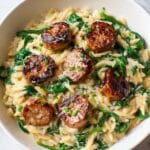 Creamy Chicken Sausage Orzo Recipe