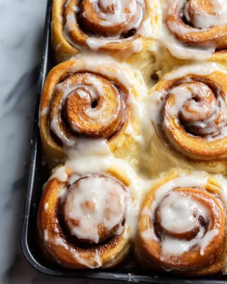 Homemade Cinnamon Rolls with Cream Cheese Frosting Recipe