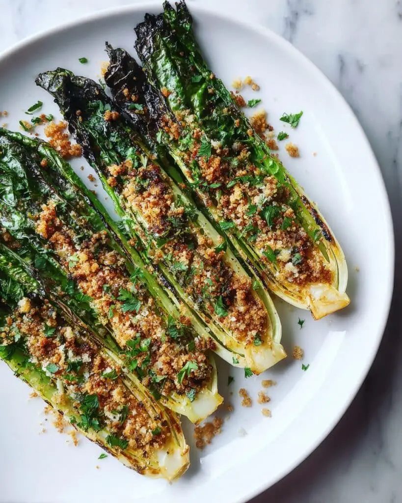 Easy Grilled Romaine Hearts with Parmesan, Lemon, and Parsley Recipe