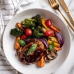 Balsamic Chicken with Roasted Veggies Recipe