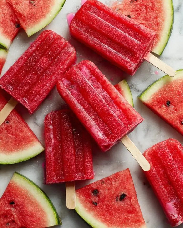 Strawberry Watermelon Popsicles Recipe