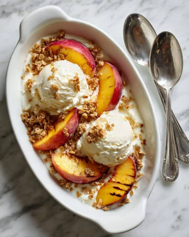 Grilled Peach Crumble Recipe