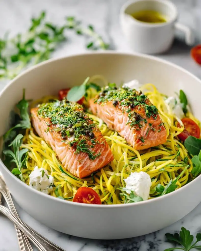 Summer Salmon Spaghetti Recipe