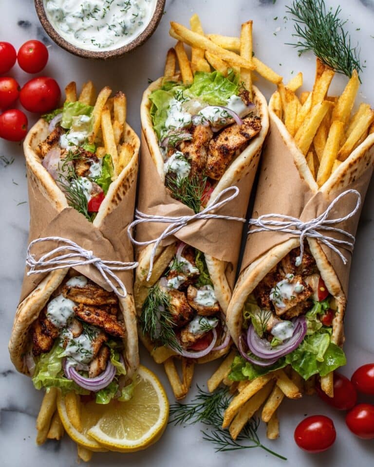 Greek Chicken Gyros with Tzatziki Recipe