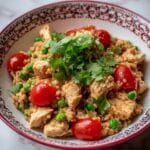 Cold Italian-Style Rice Salad with Vegetables, Mozzarella, and Herb Vinaigrette Recipe