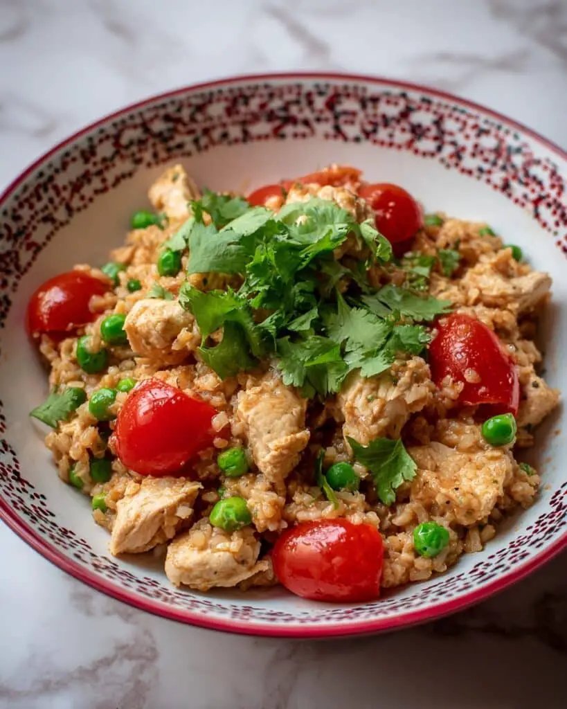 Cold Italian-Style Rice Salad with Vegetables, Mozzarella, and Herb Vinaigrette Recipe