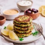 Zucchini and Pea Fritters Recipe