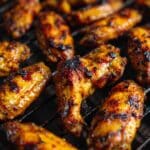 Grilled Chicken Wings with Smoky Garlic Spice and BBQ Glaze Recipe
