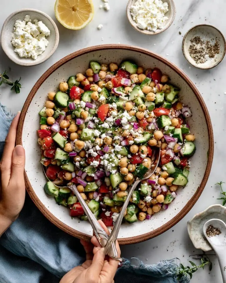 Chickpea Cucumber Salad Recipe