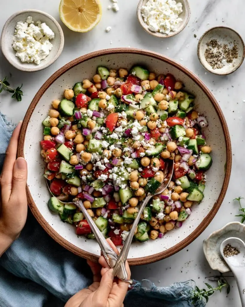Chickpea Cucumber Salad Recipe