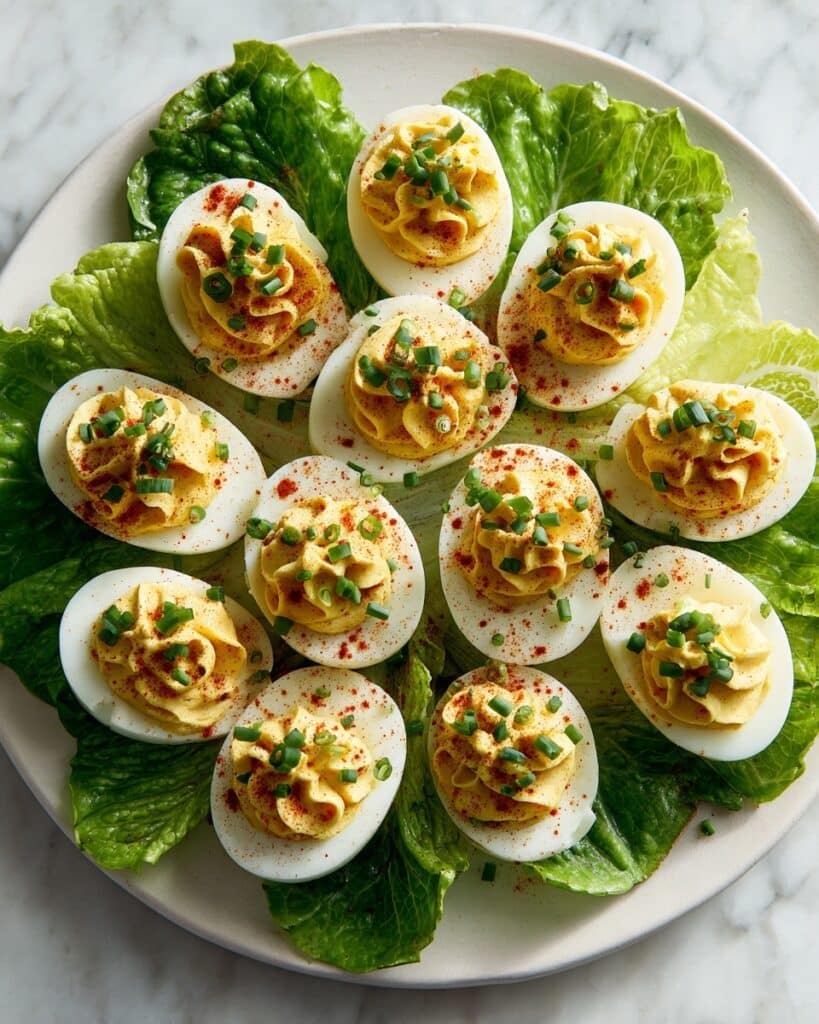 Classic Deviled Eggs with Creamy Filling and Paprika Garnish Recipe