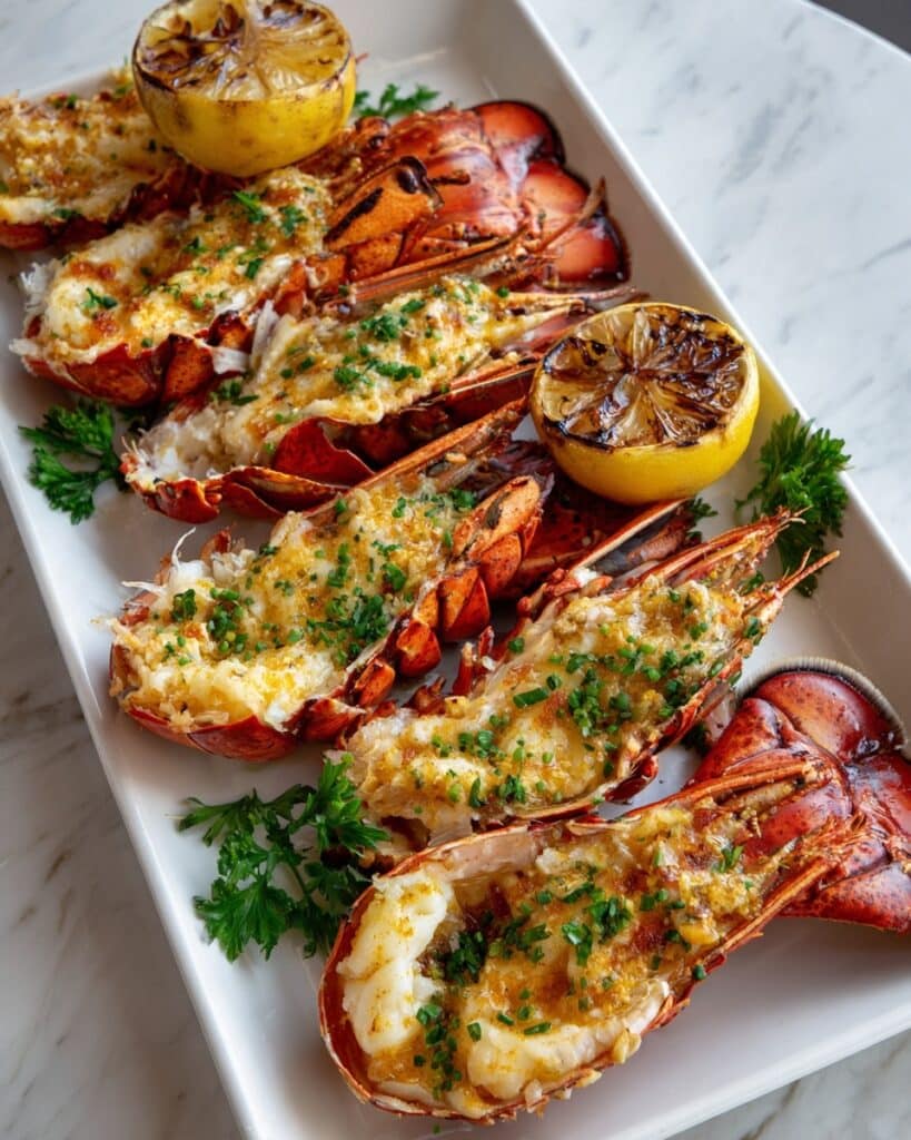 Grilled Lobster Tail with Garlic Butter Recipe