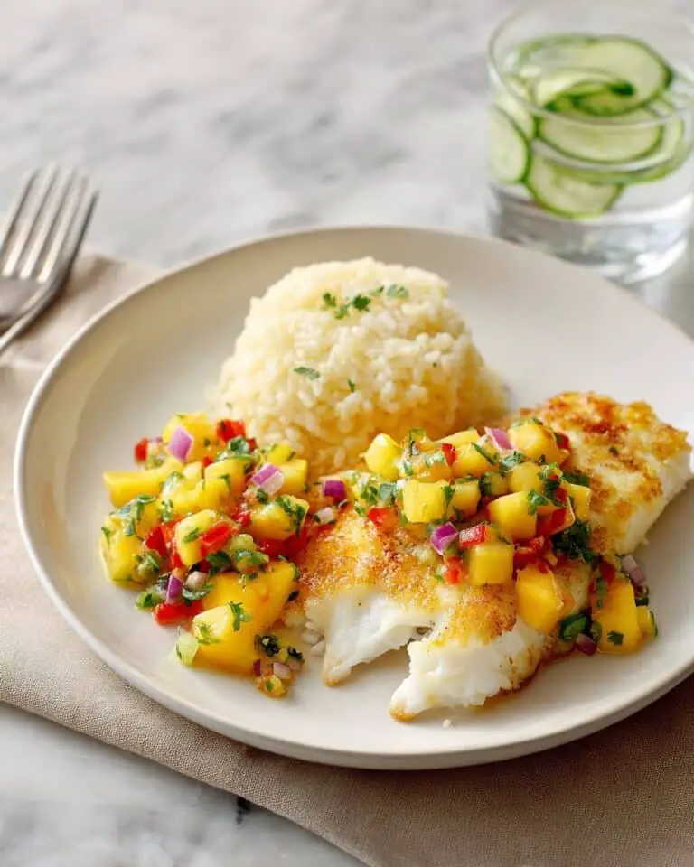 Easy Grilled Fish with Mango Salsa Recipe