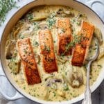 Spinach Artichoke Salmon Skillet Recipe