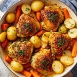 Sheet Pan Chicken and Potatoes with Carrots Recipe