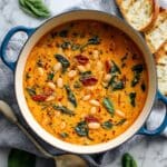 Marry Me Beans: Creamy Italian White Beans with Sun-Dried Tomatoes and Spinach Recipe