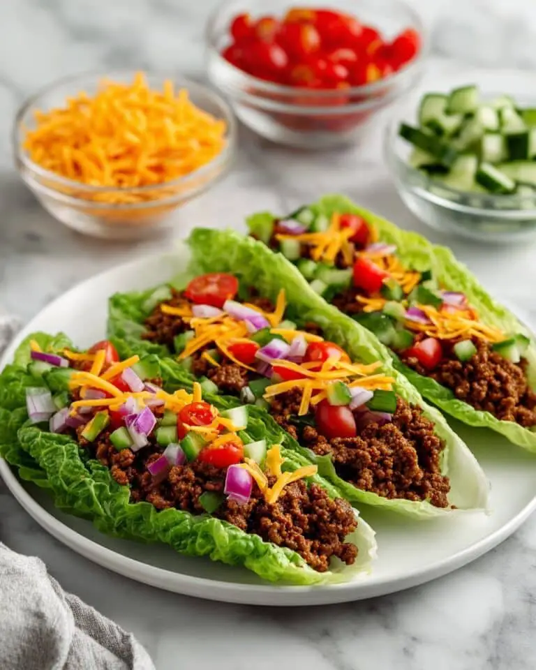 Quick Cheeseburger Lettuce Wraps Recipe