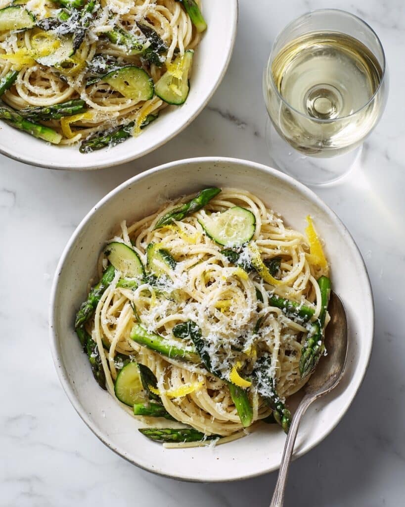 Asparagus Pasta with Lemon and Parmesan Recipe