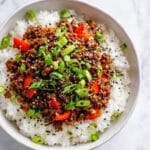 Beef and Pepper Rice Bowls Recipe