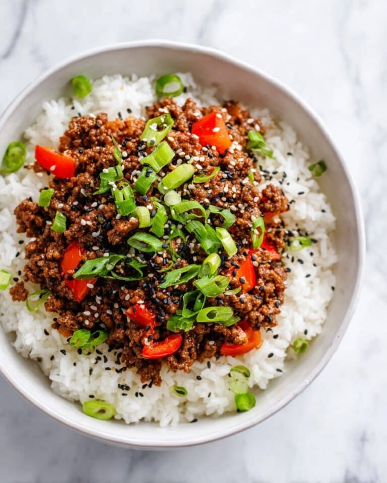 Beef and Pepper Rice Bowls Recipe
