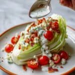 Wedge Salad with Homemade Blue Cheese Dressing Recipe