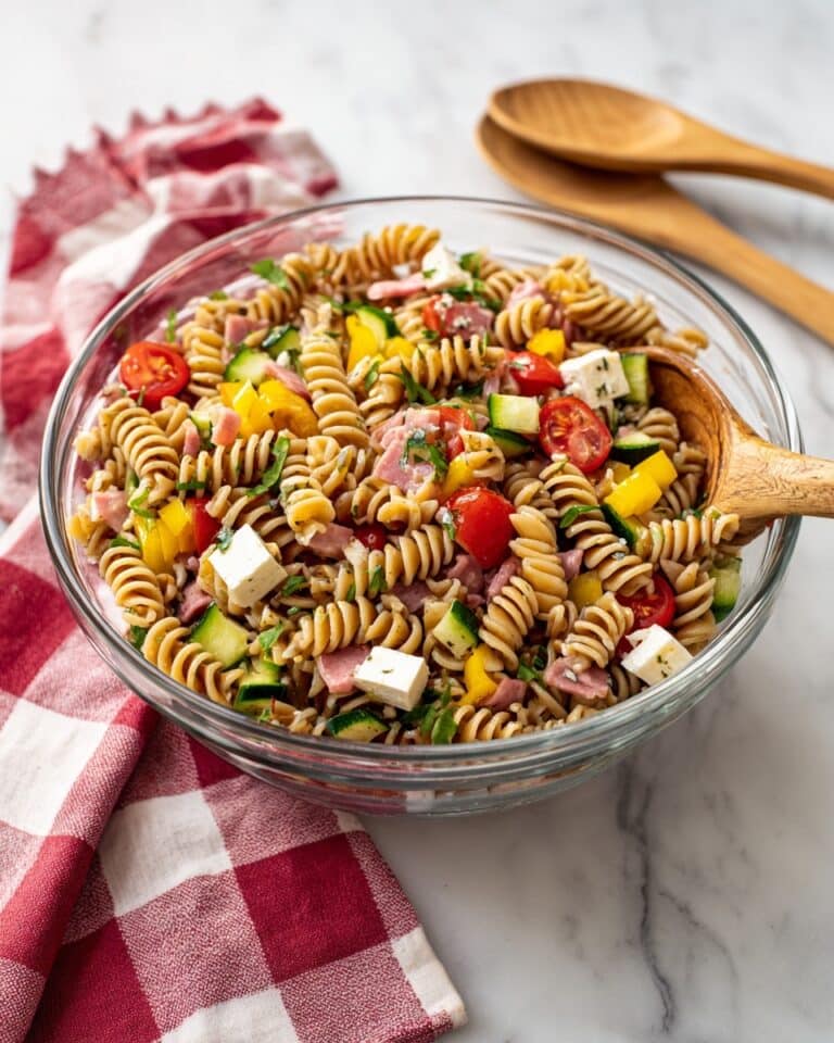 Pasta Salad with Zesty Italian Dressing Recipe
