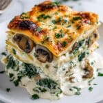 Creamy Spinach Mushroom Lasagna Recipe