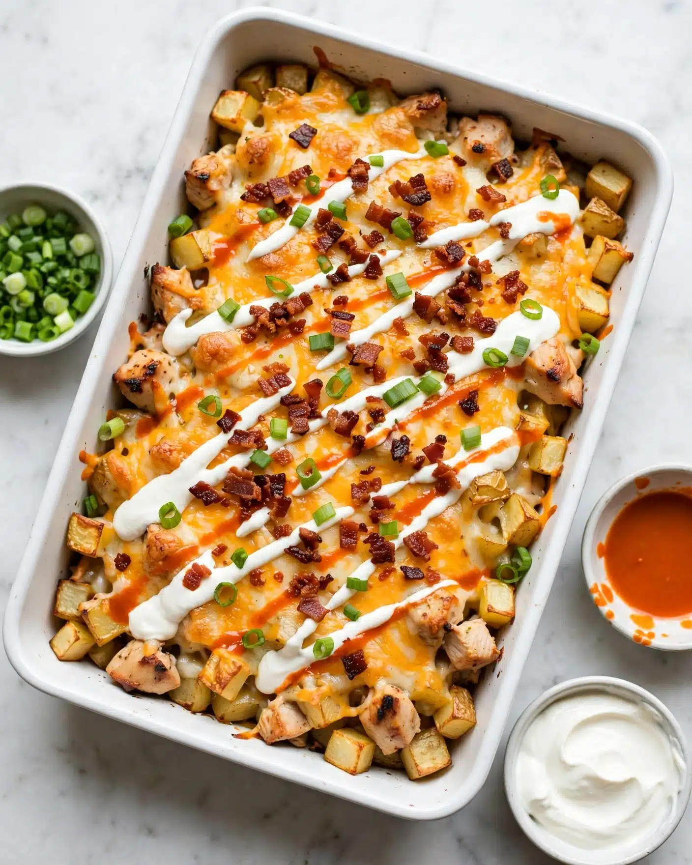 Buffalo Chicken Sweet Potato Casserole Recipe