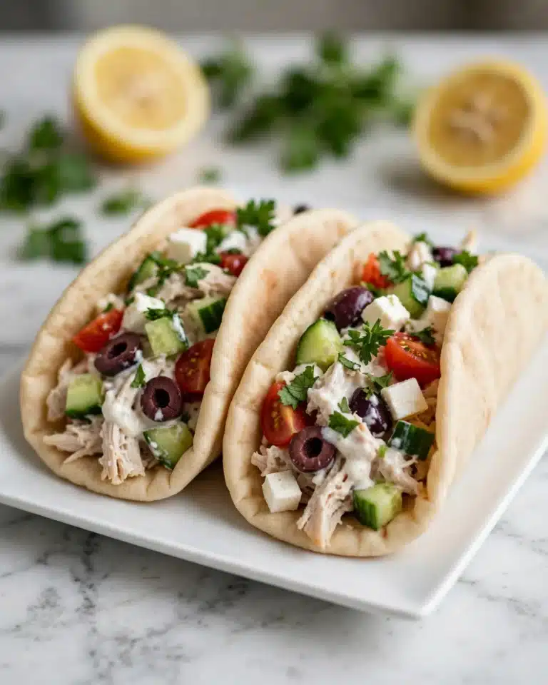 Greek Chicken Salad with Tzatziki Dressing Recipe
