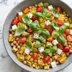 Corn, Tomato, and Avocado Chickpea Salad Recipe