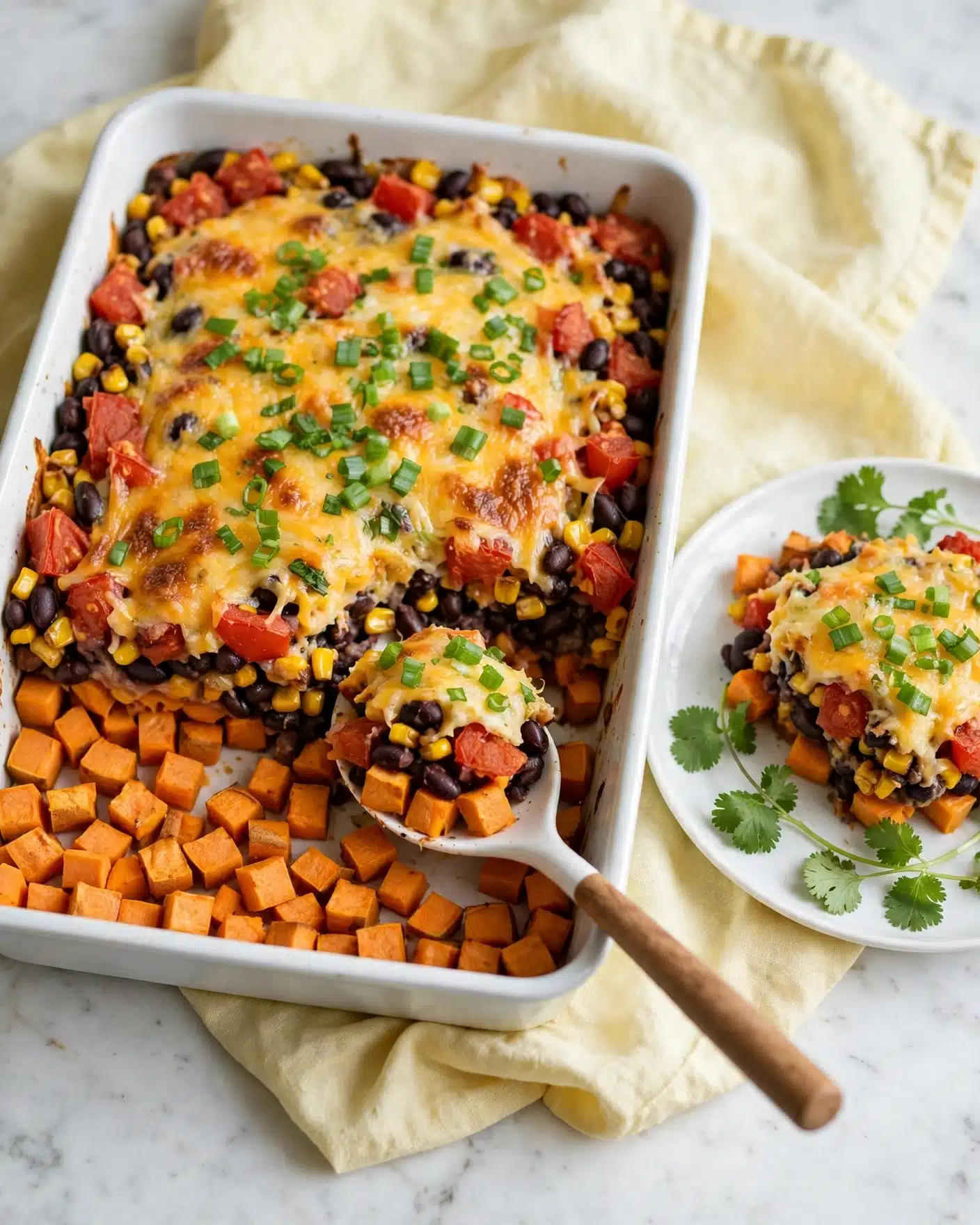 Sweet Potato Black Bean Casserole Recipe
