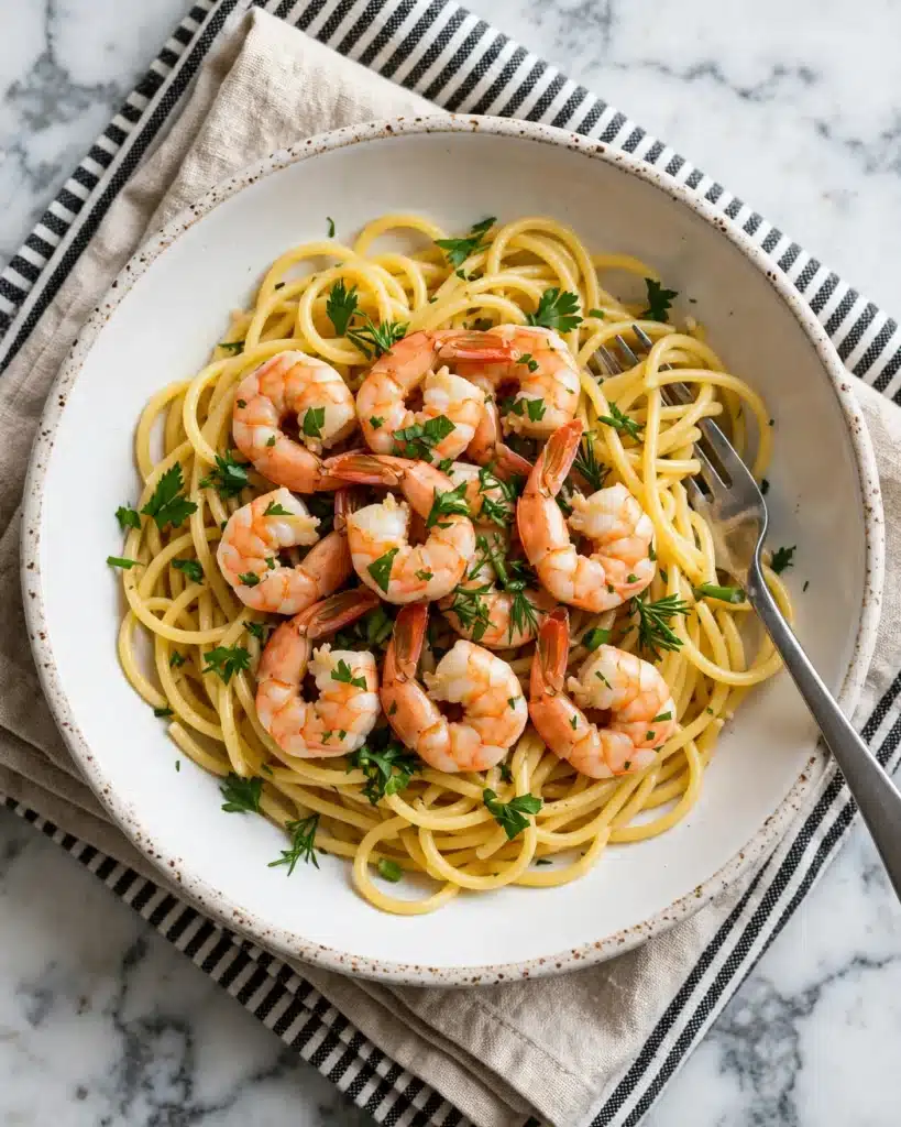 Garlic Butter Shrimp Pasta Recipe