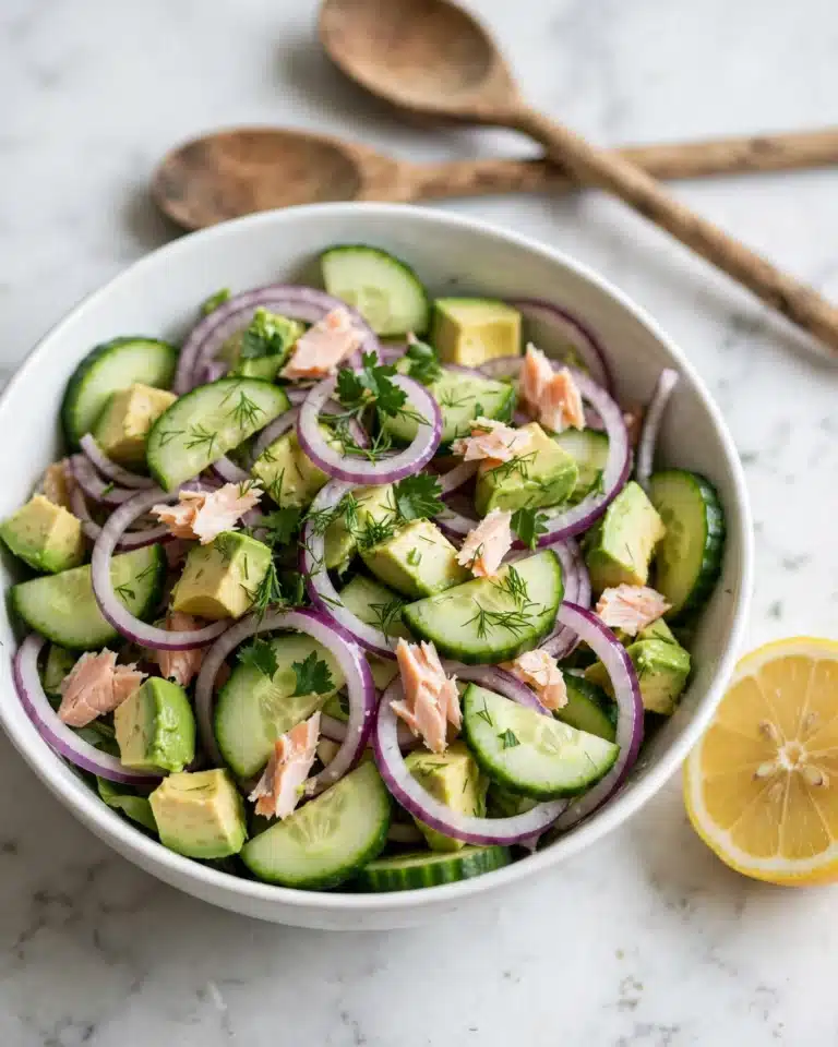 Tuna Salad with Avocado and Cucumber Recipe
