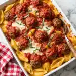 Meatball Pasta Casserole Recipe