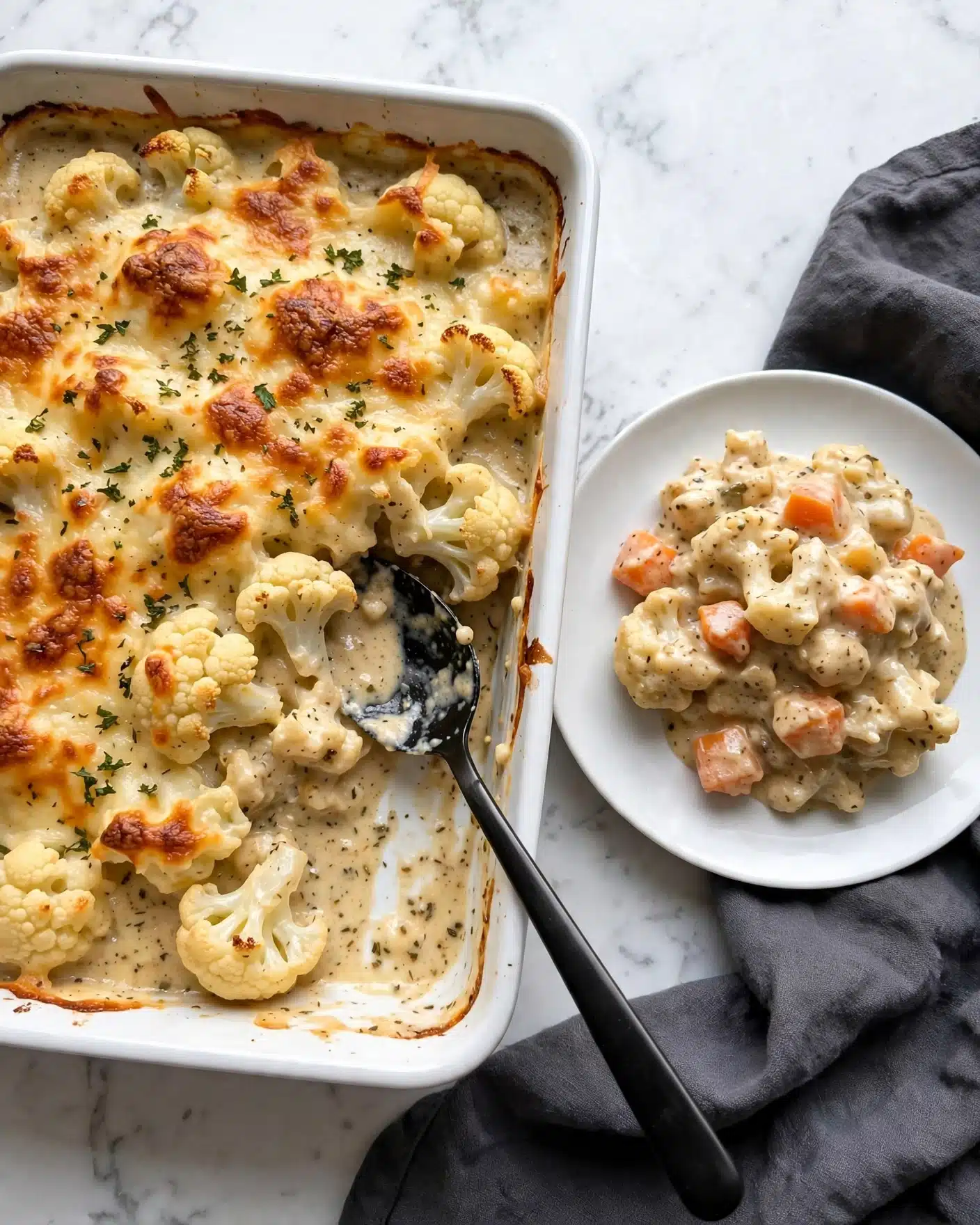 Creamy Chicken Cauliflower Casserole Recipe