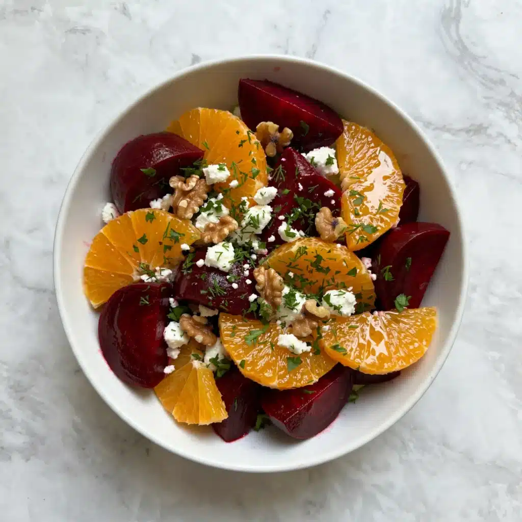 Roasted Beet Salad with Feta and Citrus Vinaigrette Recipe