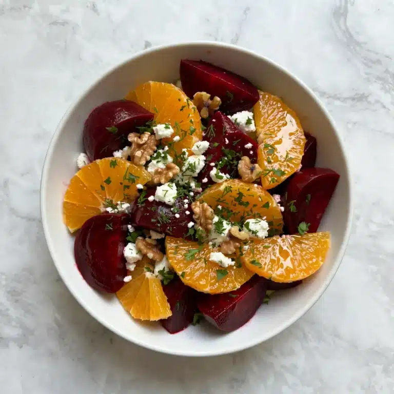 Roasted Beet Salad with Feta and Citrus Vinaigrette Recipe
