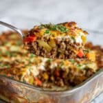 Southern Five Layer Beef Casserole Recipe