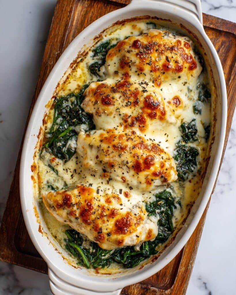 Creamy Spinach & Chicken Bake Recipe